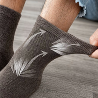 Ensemble cadeau de chaussettes en laine pour homme, style business, chaussettes tricotées chaudes avec boîte cadeau personnalisée, logo personnalisé en gros