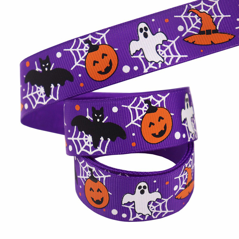 Fantasma de calabaza-púrpura-2,2 cm * 10 yardas