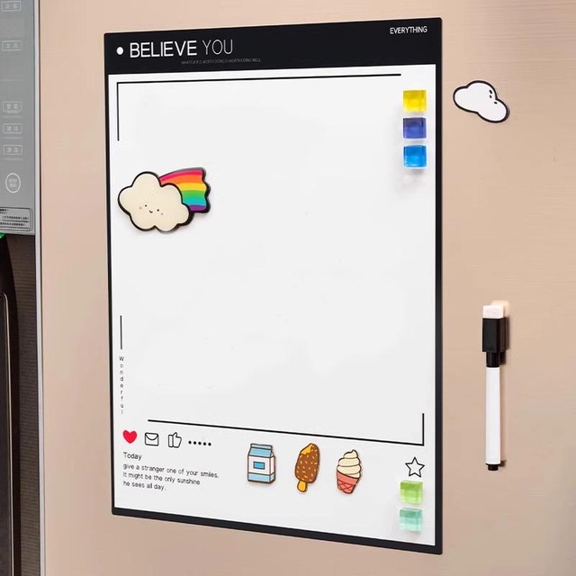 Magnetic Dry Erase Board for Fridge Transparent Whiteboard Schedule Memo Note Board Monthly Planner Boards
