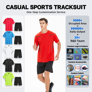 YING LANG Tute Sportive all'Ingrosso, Set per Palestra e <span class=keywords><strong>Fitness</strong></span>, Tuta da Ginnastica ad Asciugatura Rapida per Corsa, Logo Personalizzabile - Product Image 2