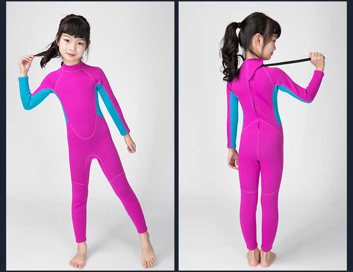 Costume Da Bagno Bambini Manica Lunga UPF 50+ - Protezione Solare Con Zip E Cappello Per Mare E Piscina - Foto 8