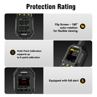 Detector de Gas Multifuncional BX403 4G GPS con Succión por Bomba, Analizador 4 en 1 de O2, CO, H2S, LEL, Alarma de Caída, Pantalla a Color NFC, IP66