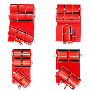 รถเข็นขนส่งสินค้าแพลตฟอร์มแบบหมุนได้4ล้อ CRD-18T ลูกกลิ้งลำเลียงถังเหล็กใหม่สำหรับโรงงานผลิต - Product Image 5