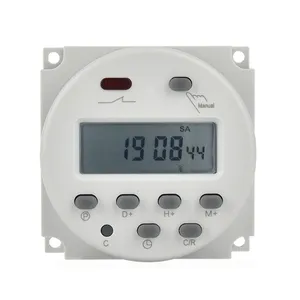 CN101S DC/AC 24V 1 Segundo Intervalo Digital Electric Gate Timer Switch CN101 Montagem Do Painel com Função de Contagem Regressiva