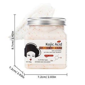 Crema Exfoliante Corporal <span class=keywords><strong>de</strong></span> <span class=keywords><strong>Sal</strong></span> Marina con Frutas y Plantas Aguacate, Sandía y Aloe Vera para Suavizar Cutículas, Blanquear la Piel y Cuidado Corporal - Product Image 5