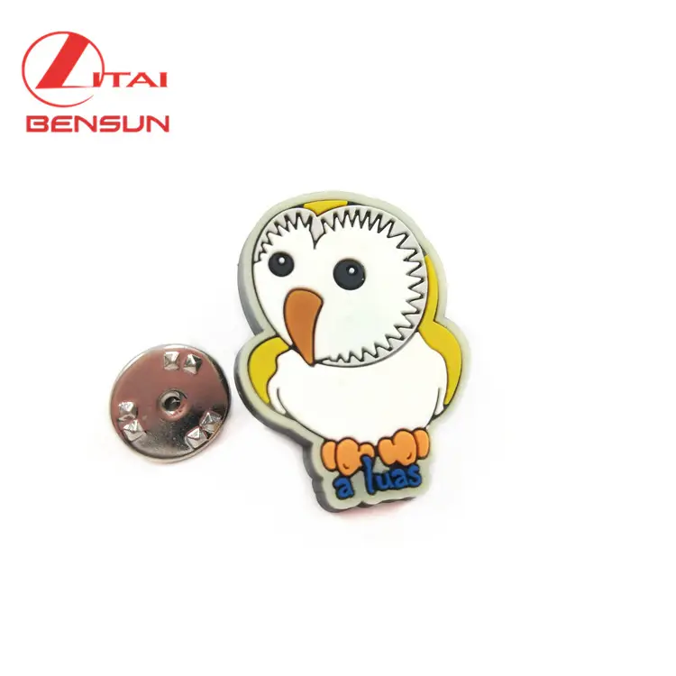 Lapel Pin Badge Manufacturer Design Your Own Custom Made Cartoon PVC Badge for decoration