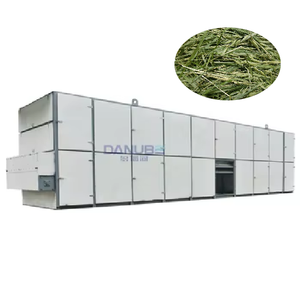 24 Hours Working Continuous Mesh Belt Dryer Production Line for Drying Leaves Grass Animal Feeding - Product Image 1