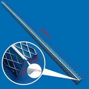 Protezione Angolare in Metallo Espanso di <span class=keywords><strong>Alluminio</strong></span> o Acciaio Inox per Pareti a Secco, Angoliera per Protezione Bordi - Product Image 1