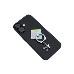 Wholesale Sublimation Cute Cartoon Anime Phone Ring Holder Finger Grip 360 Logo Custom Acrylic Phone Finger Grip with Drops - Product Image 2