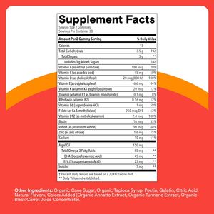 Suplemento Multivitamínico para Niños, Omega 3 DHA, Gomitas para el Cerebro, Mejora la Memoria y la Energía, Extracto <span class=keywords><strong>Mineral</strong></span> 100% Natural, Más Vendido - Product Image 6