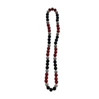 Collier de perles inspiré du baseball avec strass 10MM, bijoux pour les amateurs de baseball