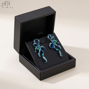 New Collection Luxury Wholesale Manufacturer Export Handmade <b>Earrings</b> Jewelry Large Titanium Natural Emerald And Spinel <b>Earrings</b> - Product Image 4