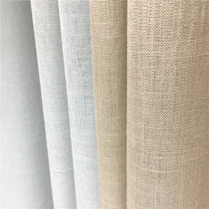 Luxury Sheer Curtain Fabrics Linen Roll By Meter