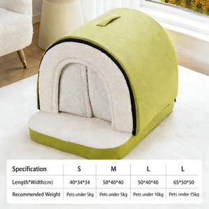 Cama para Mascotas Moderna, Resistente, Cálida para Invierno, para Todas las Estaciones, Cerrada, Segura, Desmontable y Lavable, para Sala de Estar, para <span class=keywords><strong>Perros</strong></span> y Gatos - Product Image 6