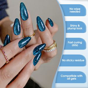 Beyad Water Drop Gel Top Coat, <span class=keywords><strong>Effet</strong></span> 3D Brillant Sans Résidu, Vernis de Finition pour Nail Art, Manucure <span class=keywords><strong>Bulle</strong></span> DIY, Soak Off Lampe UV LED - Product Image 4