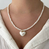 Summer New Boho Freshwater Pearl Handmade Jewelry Custom Fashion Beaded Baroque Pearl Necklace for Women