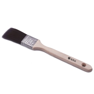 Pinceau à peinture personnalisé CIC, filament synthétique, manche en bois avec pinceaux en acier inoxydable - Product Image 4