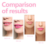 Marque privée Huile pour les lèvres changeante de couleur Gloss pour les lèvres Liquide imperméable Nude Hydratant Arôme Fruit Vegan Clair Rose 5G