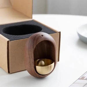 Sonnette d'entrée en métal pour la maison, carillon éolien en bois de style japonais, décor magnétique pour porte - Product Image 2
