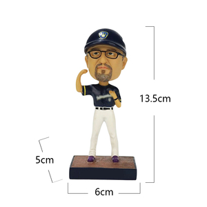 Custom Baseball Star Bobbleheadsme Resin Crafts Wholesale <strong>Athlete</strong> Statue Souvenir <strong>Figurines</strong> Home Decor Children's Birthday Gifts - Product Image 2