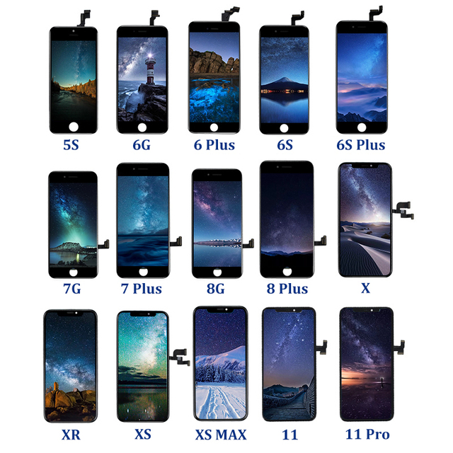 Lcd Screen Display Grossiste for iphone 14 13 12 Pro Max 11 Xs Xr X 8 7 Plus 6 6s 5 Se Reparation Telephone Ecran De Tactile Led