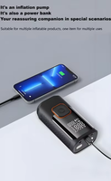Gonfleur de pneus intelligent à double cylindre 150 PSI, pompe à air électrique portable avec batterie externe