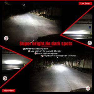 La pannocchia luminosa eccellente H4 H7 H11 12V 360 Turbos della lampadina 10000Lm del faro di NAO Luces Led C6S altro C6 ha condotto - Product Image 6