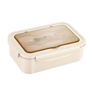 Kids Rectangular Lunch <b>Boxes</b> Microwave Heating Fruit <b>Storage</b> Containers for Students and Workers - Product Image 3
