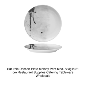 Assiette à dessert Saturnia Motif Melody Mod. Siviglia 21 cm Fournitures de restaurant, articles de table pour la restauration, vente en gros - Product Image 2