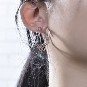 <span class=keywords><strong>Conjuntos</strong></span> de joyería antideslustre de latón Kirin, venta al por mayor, pendientes de <span class=keywords><strong>aro</strong></span> grandes para mujer a granel para mujer - Product Image 1