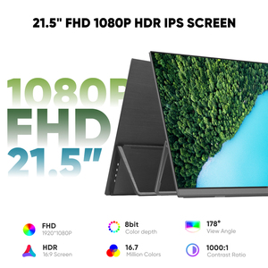 21.5 inch 1080P FHD IPS LCD <span class=keywords><strong>Monitor</strong></span> chơi game di động máy tính xách tay Hiển thị Type-C doubla màn hình bên ngoài màn hình Extender màn hình - Product Image 2