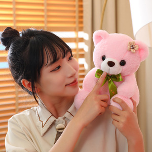 ตุ๊กตาผ้ากำมะหยี่สั่งทำขายส่ง ขนาด 20 ซม. ตุ๊กตาหมีเท็ดดี้น่ารัก ตุ๊กตาสัตว์แบบคลาสสิกสั่งทำ ตุ๊กตาผ้ากำมะหยี่ยัดไส้ใย PP ของขวัญสำหรับเด็ก รับผลิตแบบ OEM - Product Image 3