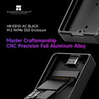 علبة خارجية لمحرك أقراص SSD من نوع M.2 NVMe من Thermalright عالية السرعة طراز HR-EB101 أسود مع منفذ USB3.2 Gen2