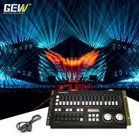 Console DMX 512 pour Contrôleur de Lumières Max 384, Contrôleur de Projecteurs PAR/à Tête Mobile, Console de Dimmer pour Éclairage de Scène et Disco
