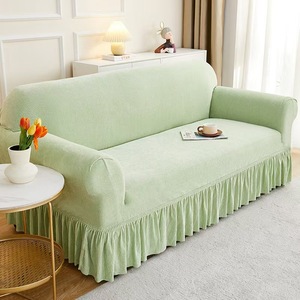 Thick Chenille <strong>Sofa</strong> Cover Full-wrap, Integrated Non-slip, Dustproof Armrest <strong>Sofa</strong> Cover, All-season Universal with Skirt - Product Image 2