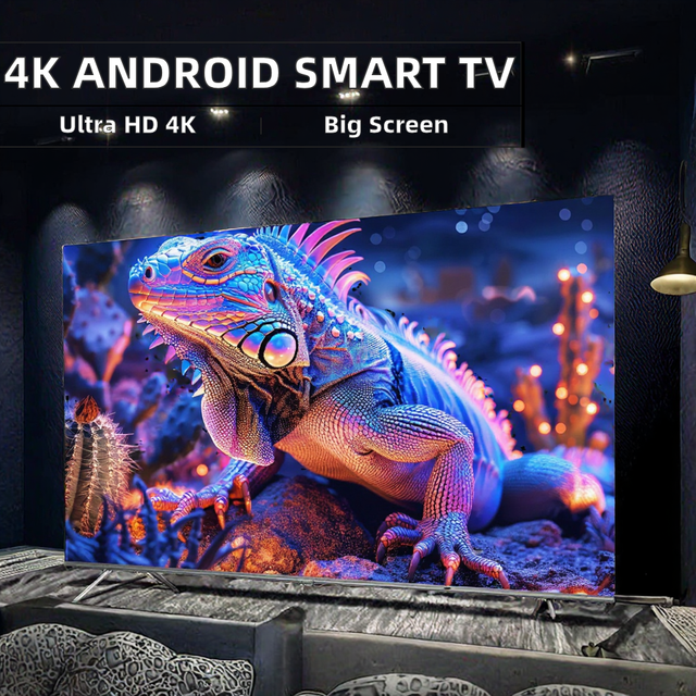 Borderless 32 Inch Android TV Smart LED HDTV with Wi-Fi 120Hz 4K Energy Saving Touch Office Shopping Mall Showroom