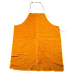 Delantal de Soldadura K2066 de Cuero Vacuno Amarillo, Equipo de Protección para Soldador - Product Image 4