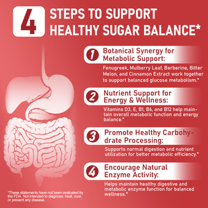 Acentiallabs 300 לספור ללא גלוטן הנוסחה הדם סוכר קומפלקס softgels קפסולות תוספת חסינות & בריאות הגוף - Product Image 5