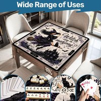 Expédition Rapide Tapis de Mahjong Américain Personnalisé Nouveauté Halloween 2026 Imperméable Antidérapant en Caoutchouc Style Décor Gothique