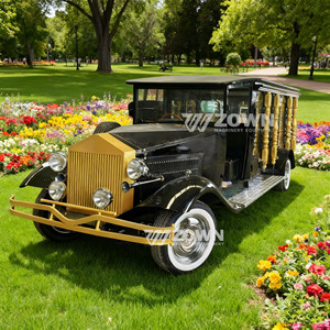 Carroza fúnebre eléctrica de estilo europeo, lujosa, blanca, con estructura de acero retro, carroza fúnebre eléctrica de 2 ruedas - Product Image 6