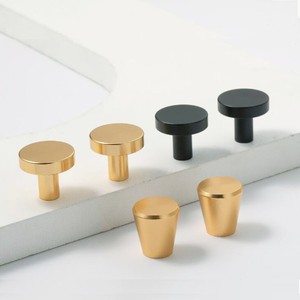 T-Shaped Stainless Steel Furniture Handle Cabinet Door Hardware Minimalist Design Durable <b>Black</b> Finish - Product Image 2