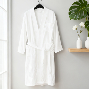 Peignoir de bain en coton <span class=keywords><strong>super</strong></span> doux de haute qualité pour hommes et femmes, idéal pour les hôtels, les salons de beauté et les spas, peignoir unisexe de luxe en nid d'abeille - Product Image 5