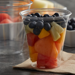 Tasse à <span class=keywords><strong>emporter</strong></span> en plastique, pour jus de café, lait, thé et boisson froide, objets transparents en animaux de compagnie avec couvercles, 100 pièces, 12 oz - Product Image 3