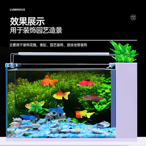 Peces dorados grandes luminosos simulados, decoración de acuario con medusas oceánicas, peces simulados de silicona - Product Image 2