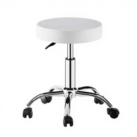 Tabouret de bar moderne et minimaliste, pivotant et réglable en hauteur avec roulettes, dossier haut, rond ou carré