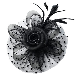 Ladies Wedding <strong>Bridal</strong> Fascinator Retro Party Feathers Net <strong>Veil</strong> Mesh Hair Clip Hats <strong>Headbands</strong> - Product Image 5