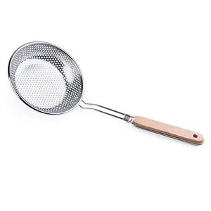 Utensilios de cocina conjunto de acero inoxidable FILTRO DE Dumpling de utensilios de cocina de malla de alambre Skimmer