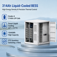 BESS Terkontainerisasi Berpendingin Cairan Hibrida 250kW 1000kWh yang Dapat Disesuaikan OEM untuk Distributor Penyimpanan Energi Global