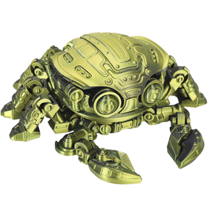 Crabe Cyber imprimé en 3D, jouets animaux 3D, jouets pour imprimante 3D, matériau PLA écologique, articulations flexibles, coquille de crabe mobile - Product Image 2