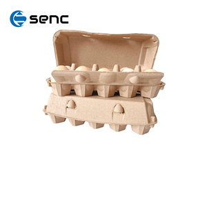 Boîte en carton recyclable et durable en pâte à papier colorée à <span class=keywords><strong>12</strong></span> alvéoles avec couvercle pour l'emballage des œufs destiné aux épiceries et aux fermes avicoles - Product Image 4